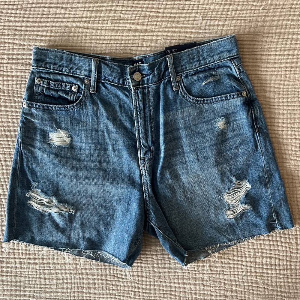 NWT Distressed Denim Shorts